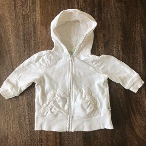 10/$40 100% cotton baby hoodie zip up size 6-12 M